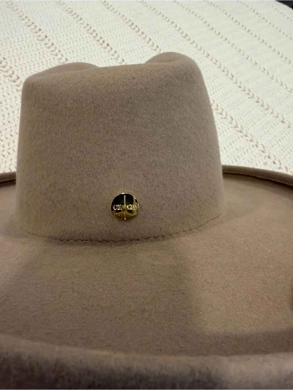 Gigi Pip Wide-Brim Wool Hat